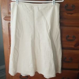 Kate hill silk/linen skirt